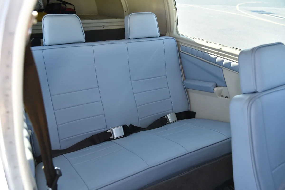 Cabin interior of a 1978 Mooney M20J ’78.