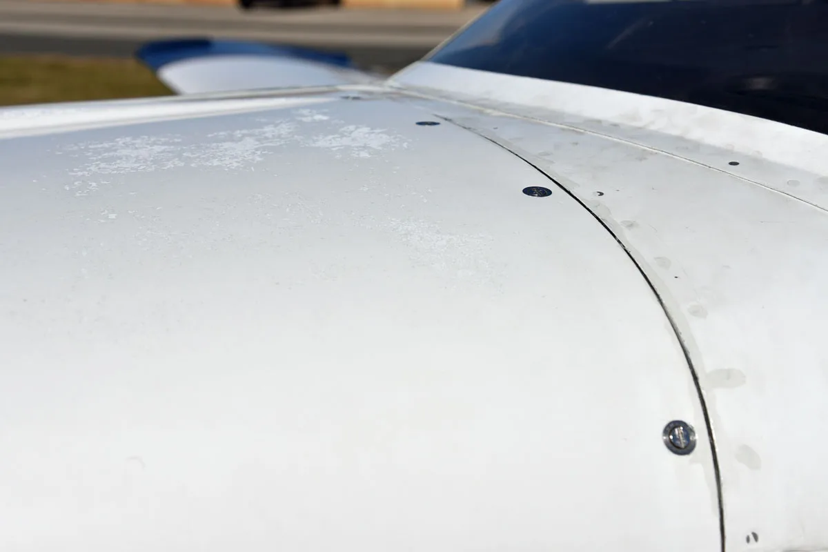 Engine detail of a 1994 Mooney M20J (201) ’94.