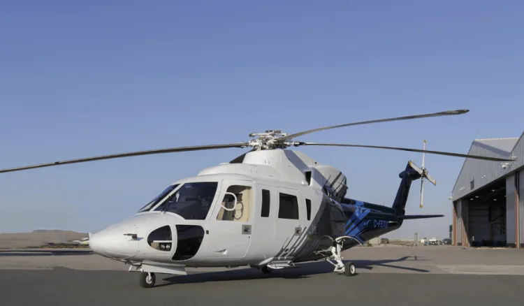 Marketing image of a Helicopter S76C+.
