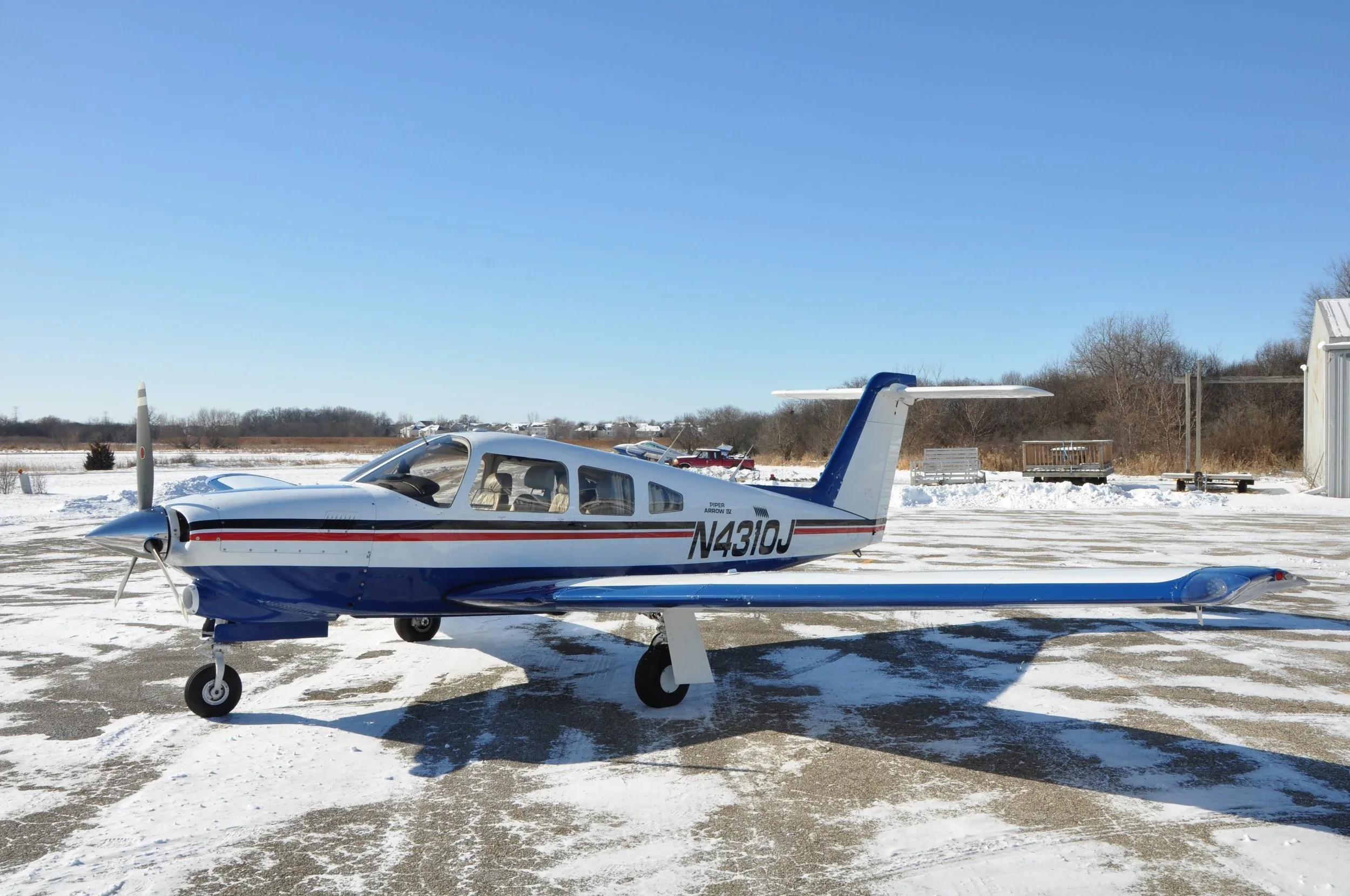 Exterior view of a 1983 AKC AVIATION TURBO ARROW IV.