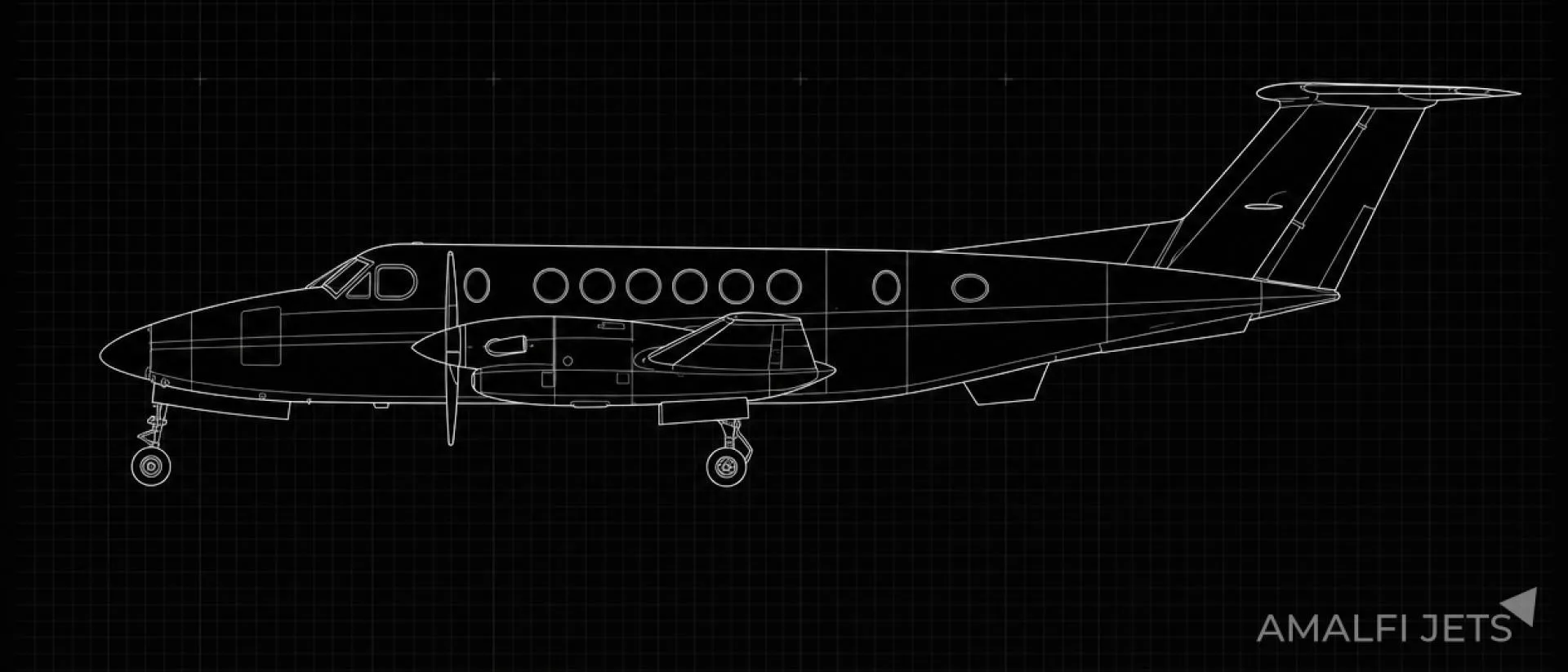 Marketing image of a 1996 Beechcraft · King Air B200.