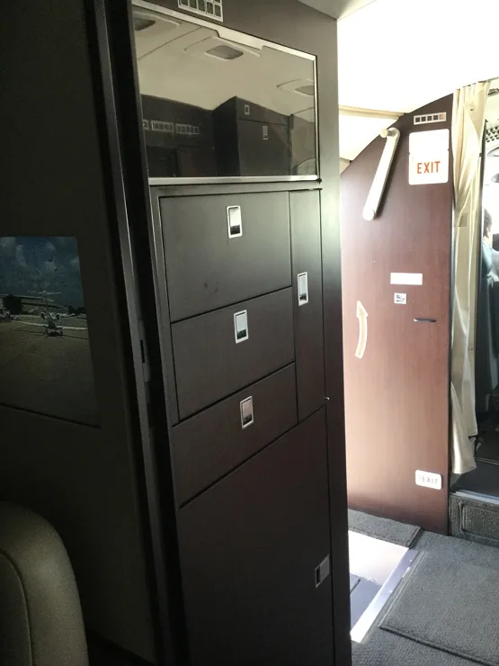 Cabin interior of a 1996 Dassault Falcon 2000 galley2.