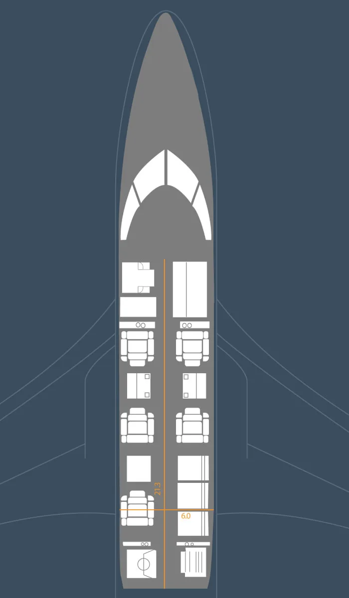 Marketing image of a 2004 Hawker 800XP SN695.