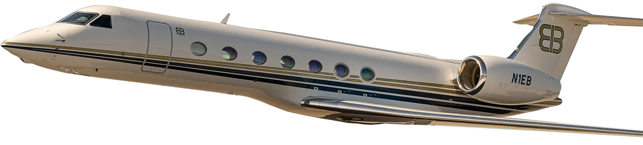 Marketing image of a 2008 Gulfstream G550 SN5194.
