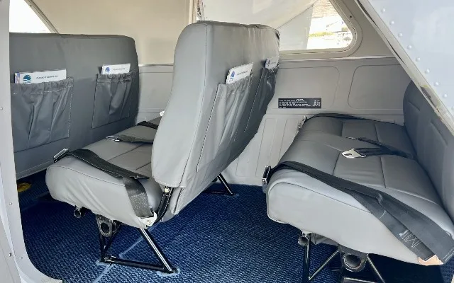 Cabin interior of a 1983 Britten Norman Islander BN-2T.