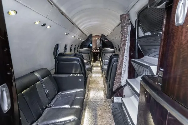 Cabin interior of a 2022 Cessna Citation Latitude.