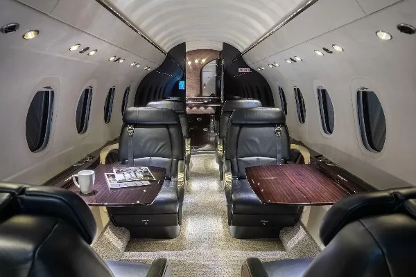 Cabin interior of a 2022 Cessna Citation Latitude.