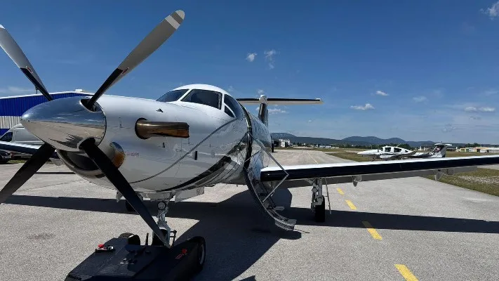 Exterior view of a 2014 Pilatus.