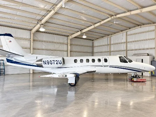 Exterior view of a 2020 Cessna Citation S/II.