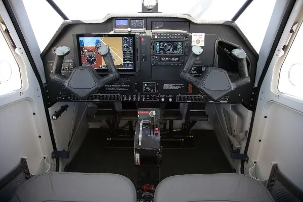 Cockpit and instrument panel of a 2020 Vulcanair Aircraft V1.0.
