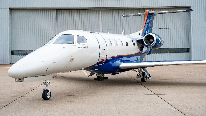 Marketing image of a 2019 Embraer Phenom 300.