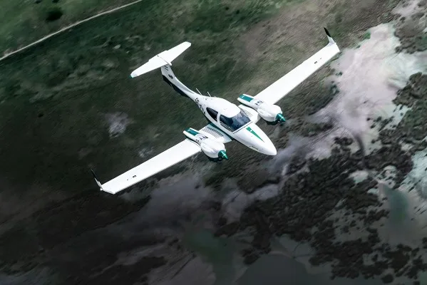 Marketing image of a 2027 Diamond TwinStar DA42.