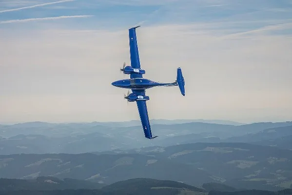 Marketing image of a 2027 Diamond TwinStar DA42.