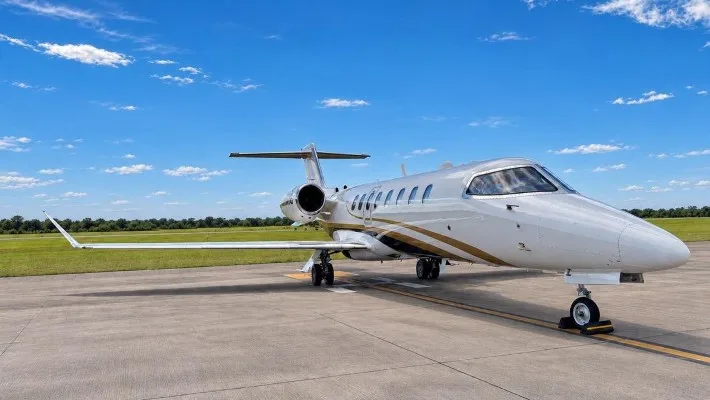 Marketing image of a 2020 Learjet 75.