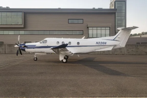 Marketing image of a 2008 Pilatus PC-12/47E.