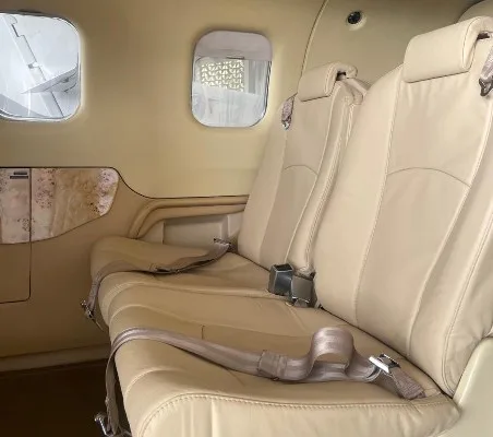 Cabin interior of a 2013 Socata TBM 850.