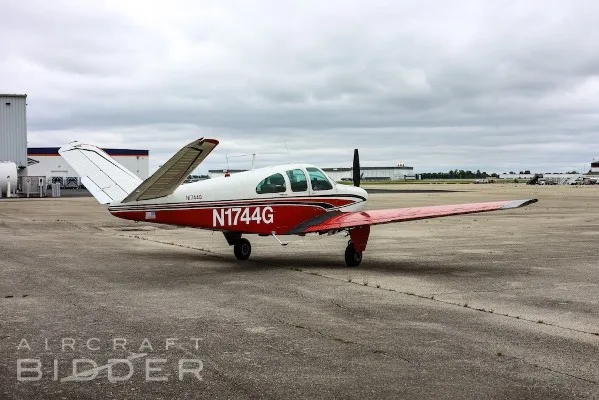 Exterior view of a 1962 Beech Bonanza P35.