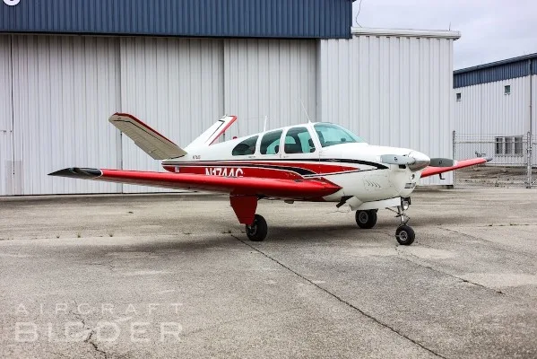 Marketing image of a 1962 Beech Bonanza P35.