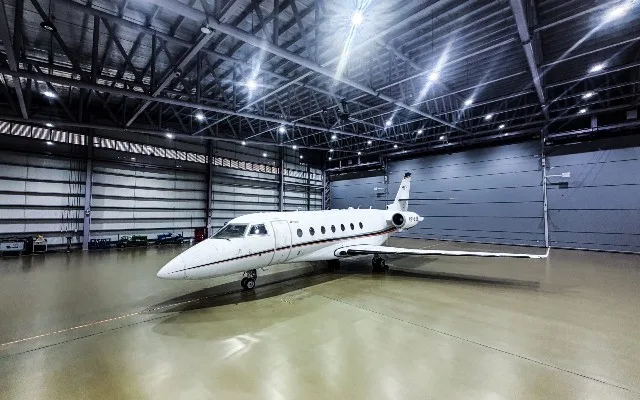 Exterior view of a 2003 Gulfstream G200, HS-LEE.
