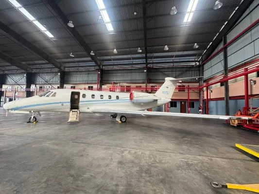 Exterior view of a 1989 Cessna Citation III, N175J.
