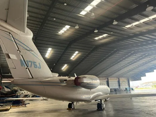 Exterior view of a 1989 Cessna Citation III, N175J.