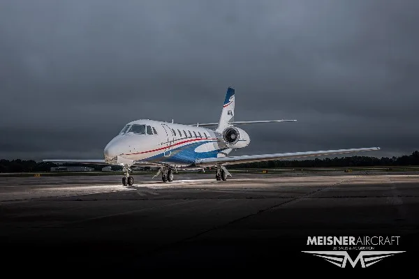 Exterior view of a 2006 Cessna Citation Sovereign, N248J.