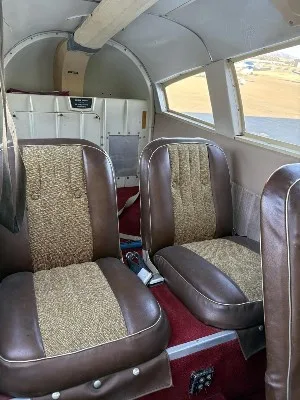 Cabin interior of a 1964 Piper Cherokee 235.