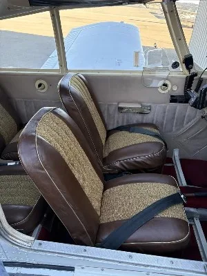 Cabin interior of a 1964 Piper Cherokee 235.