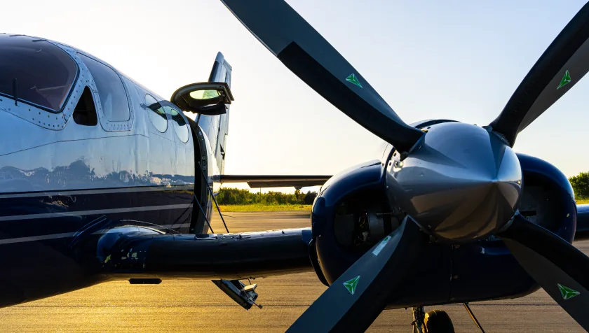Exterior view of a 1978 Cessna 421C Golden Eagle, N241EW.