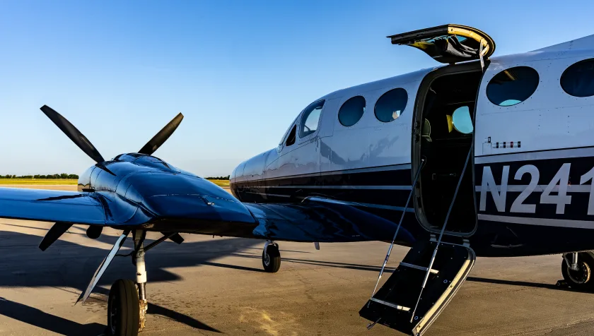 Exterior view of a 1978 Cessna 421C Golden Eagle, N241EW.