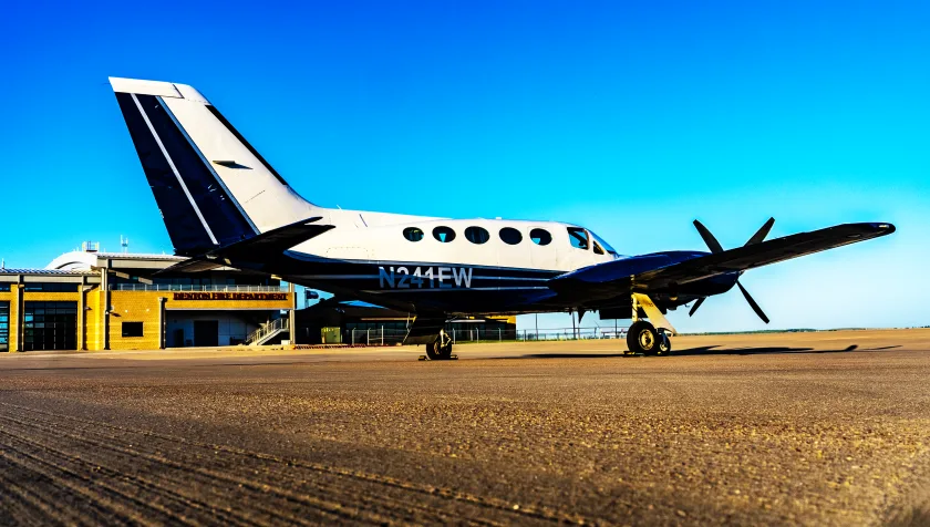 Exterior view of a 1978 Cessna 421C Golden Eagle, N241EW.