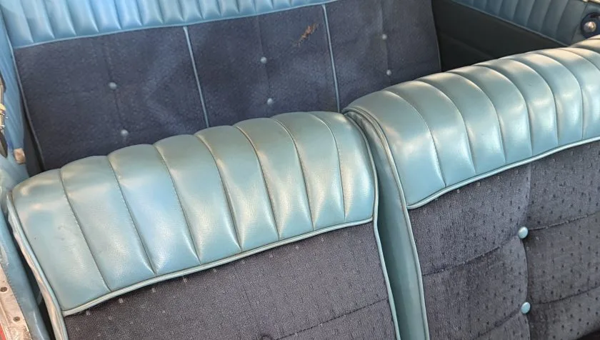 Cabin interior of a 1951 Beechcraft Twin Bonanza.