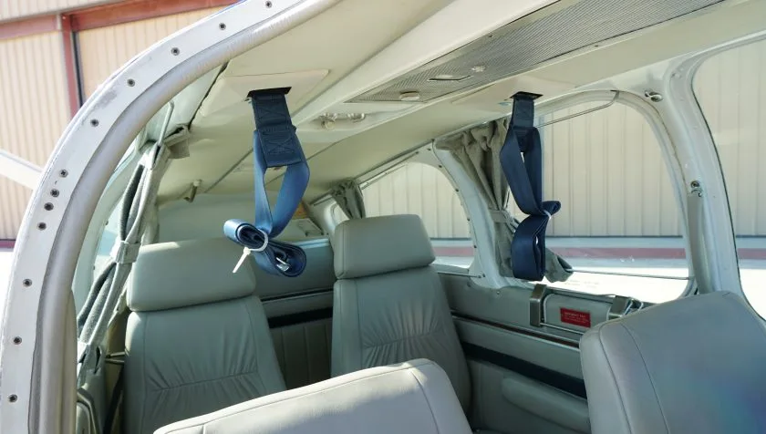 Cabin interior of a 1968 Beechcraft Bonanza V35A SN D-8820.