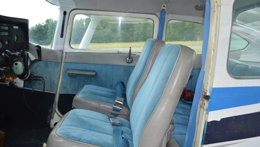 Cabin interior of a 1970 Cessna 182N 18260302.