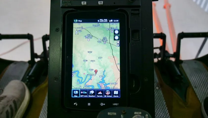 Avionics suite of a 1974 Bell 206BIII 1235.