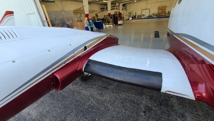 Engine detail of a 1976 Cessna 421C 71.