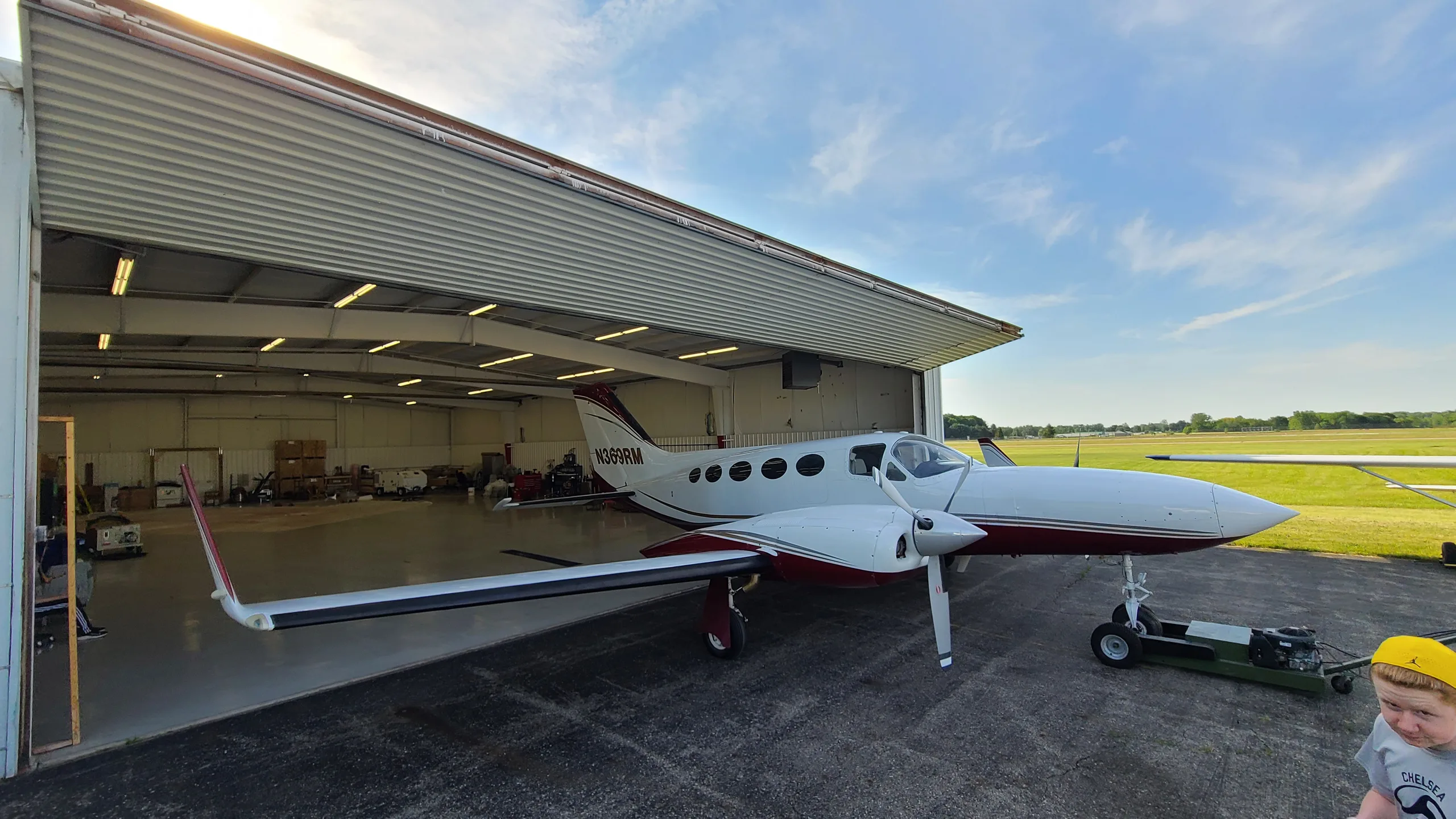 Exterior view of a 1976 Cessna 421C 71, N369RM.