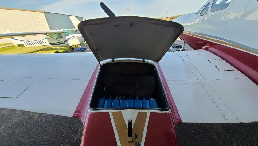 Engine detail of a 1976 Cessna 421C 71.
