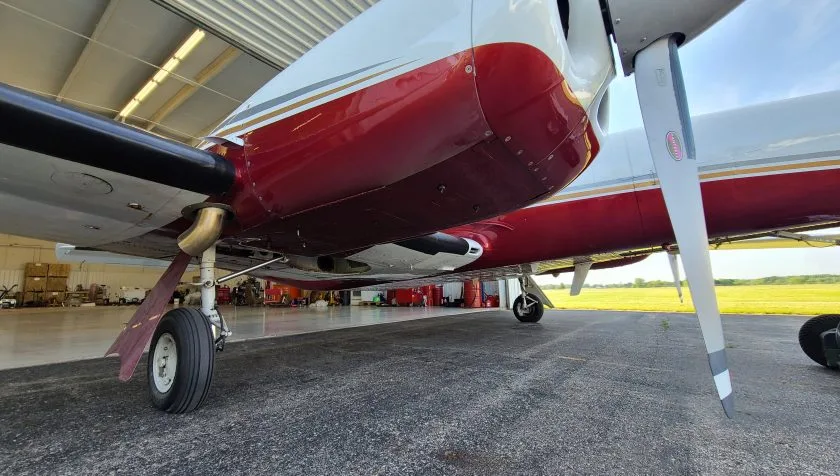 Exterior view of a 1976 Cessna 421C 71, N369RM.
