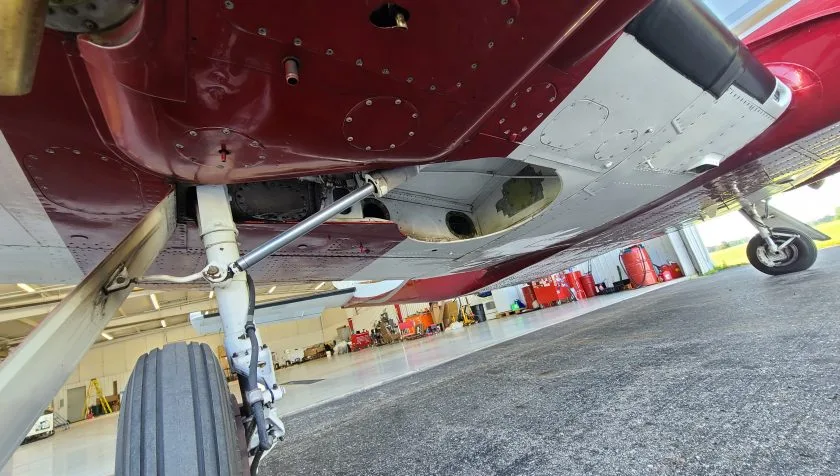 Engine detail of a 1976 Cessna 421C 71.