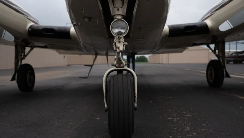 Engine detail of a 1978 Cessna 310R 1325.