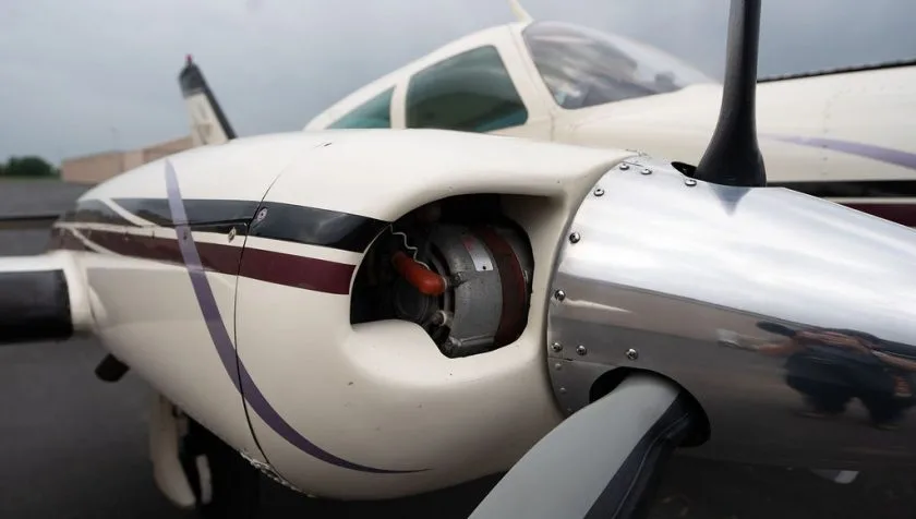 Engine detail of a 1978 Cessna 310R 1325.