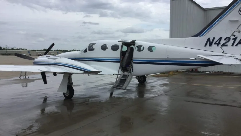 Exterior view of a 1980 Cessna 421C 807 421AW.