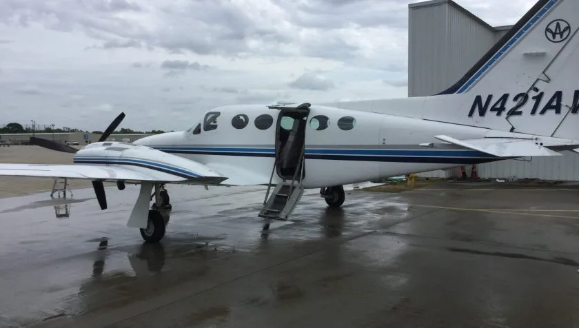 Exterior view of a 1980 Cessna 421C 807 421AW.