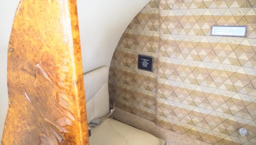 Cabin interior of a 1980 Cessna Citation II 550 SN 0209.