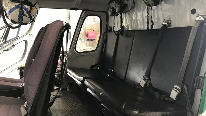 Cabin interior of a 1980 Eurocopter AS350B2 1297.