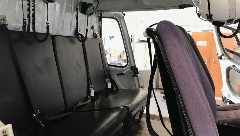 Cabin interior of a 1980 Eurocopter AS350B2 1297.