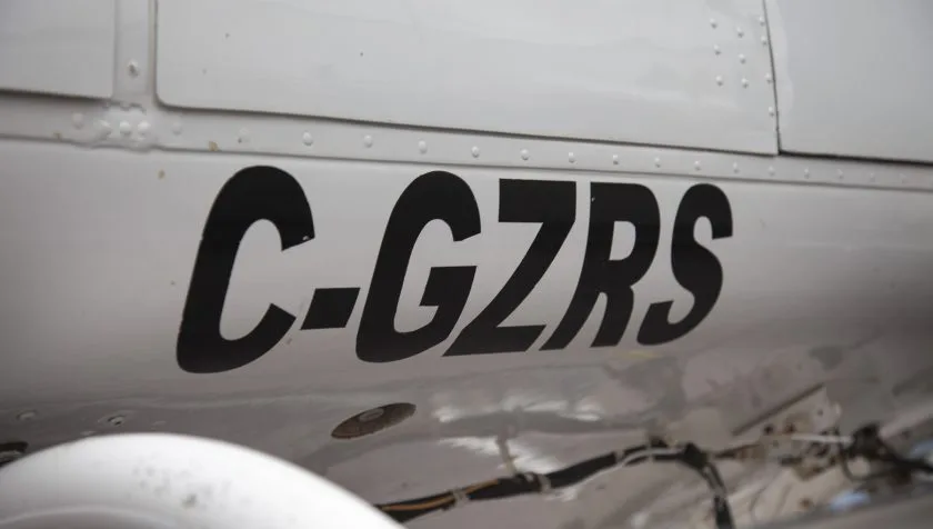Engine detail of a 1985 Bell 206L3 51146.