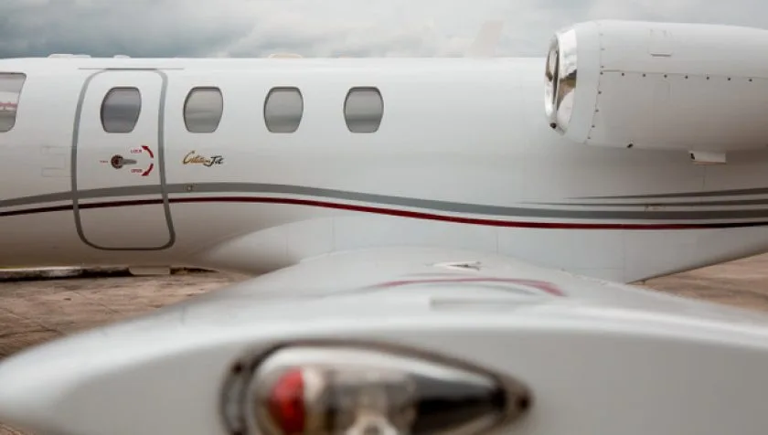 Exterior view of a 1994 Cessna Citation CJ 525-0072, TG-RIF.