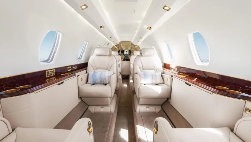 Cabin interior of a 1997 Cessna Citation X 750-0032.